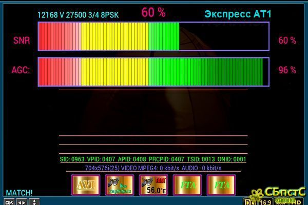 FTA пакет 56° E